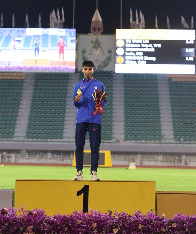 Lin Yu-tang en or et en record au saut en longueur aux championnats d'Asie