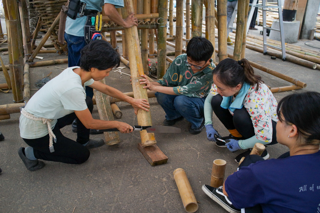 Atelier de construction d'un Takuban : la parole aux participants