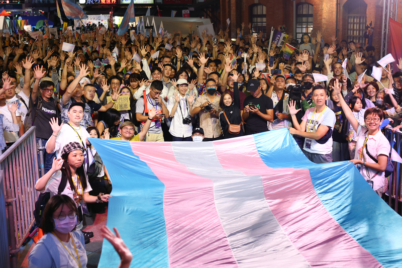 5e marche pour les droits des personnes trans à Taïwan, en octobre dernier (photo CNA)
