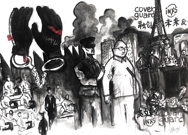 Le Taïwanais Lee Ming-che est arrêté en Chine en 2017 et condamné à cinq ans de prison pour acte acte de subversion du pouvoir de l’Etat (illustration : © Suzanne Duroy, novembre 2017)