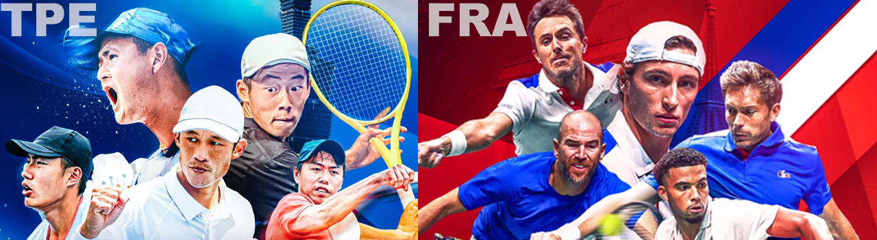 L'équipe de France de passage à Taïwan pour une manche de la Coupe Davis