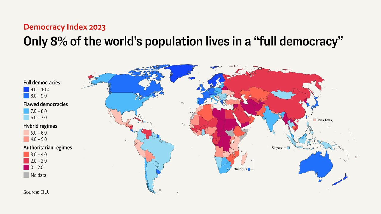 Taïwan classé 10e dans le monde et 1er en Asie selon un indice de démocratie britannique