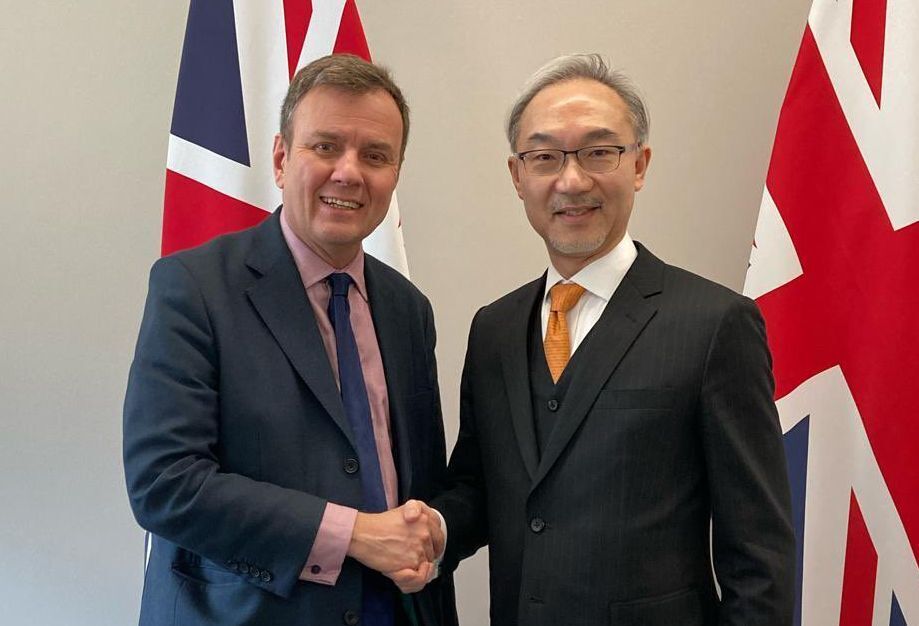 Le représentant taïwanais à Londres s’entretient avec le vice-ministre britannique du Commerce