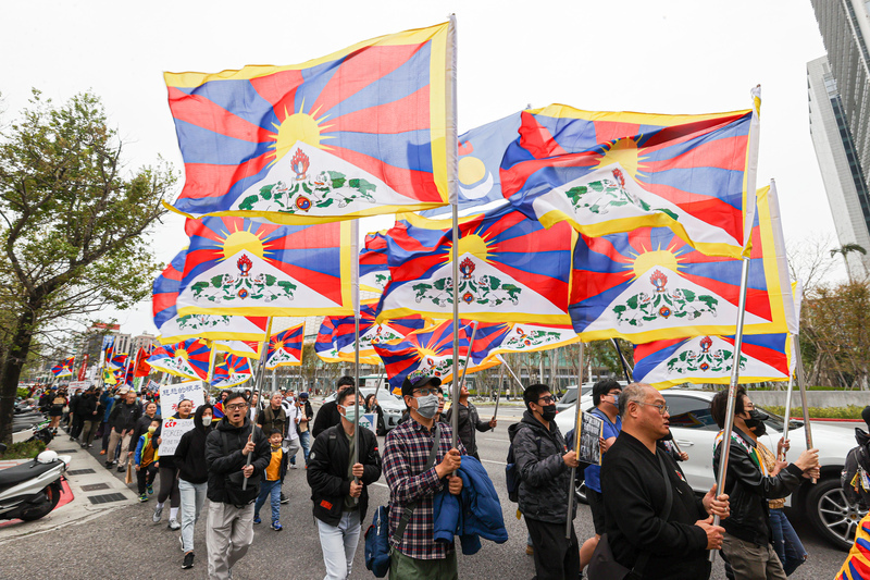 Commémoration du soulèvement tibétain de 1959 à Taipei