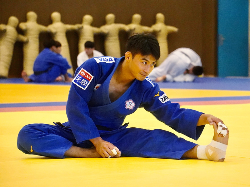 Le judoka Yang Yung-wei 楊勇緯 fait partie de la cinquantaine d'athlètes taïwanais qualifiés pour les JO de Paris (photo : CNA)