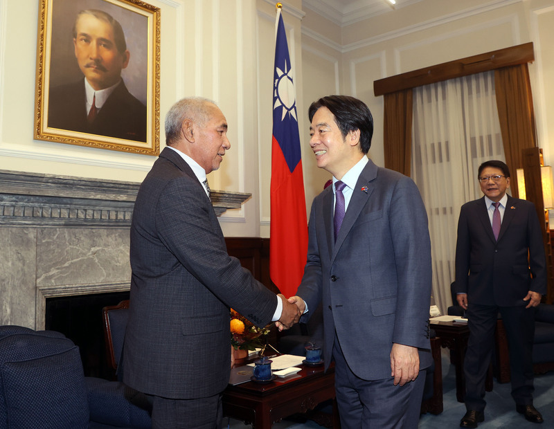 Le président Lai Ching-te reçoit le président du Parlement des Iles Marshall