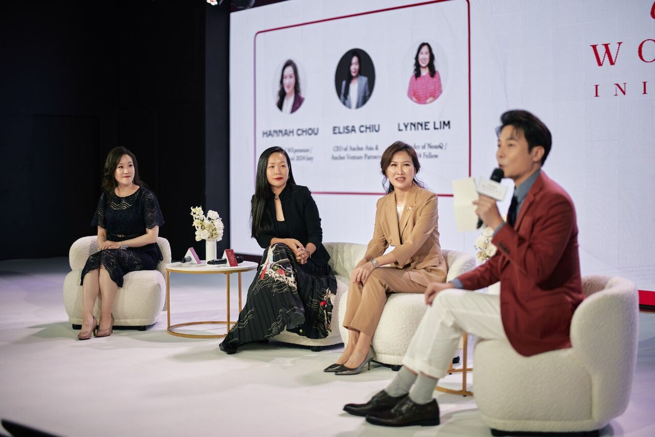 La lauréate du Cartier Women's Initiative fait une intervention lors d'un forum sur les écosystèmes d'entrepeneurs à Taiwan
