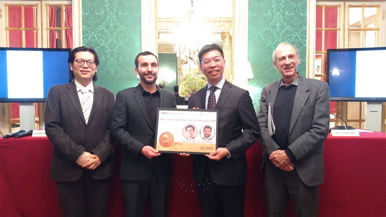 Le 26ᵉ grand prix scientifique franco-taïwanais récompense les travaux de Hsu Shang-te et Cyril Hanus
