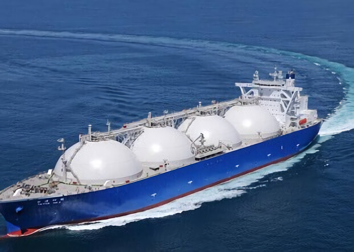 Photo d'un navire transporteur de gaz naturel liquéfié de CPC。(Photo Site de la CPC))