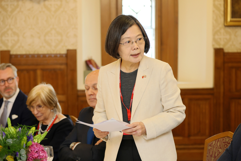 À Londres, Tsai Ing-wen encourage le renforcement des coopérations entre Taïwan et le Royaume-Uni