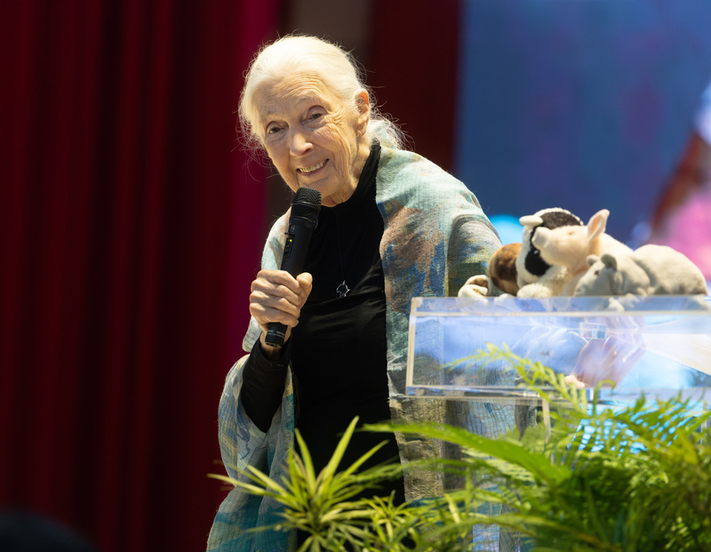 Jane Goodall, lauréate du prix Tang en développement durable